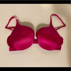 Victoria’s Secret So Obsessed add 1-1/2 cups push-up hot pink bra 32C